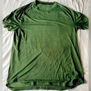 lululemon athletica Forest Green Short Sleeve Tee